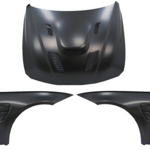 Hood Bonnet with Front Fenders Black suitable for BMW 4 Series F32 F33 F36 (2011-2019) M4 GTS Look