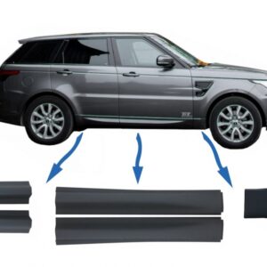 Kit Package Front/Rear Lower Door Moldings and Front Lower Fender suitable for Land Rover Range Rover Sport L494 (2013-up)