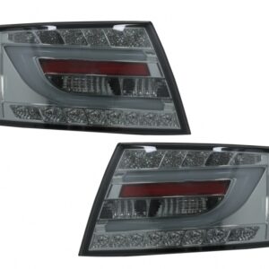 LED BAR Taillights suitable for Audi A6 C6 4F Sedan (04.2004-2008) 6-PIN Smoke