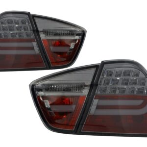 LED BAR Taillights suitable for BMW 3 Series E90 (2005-2008) Smoke
