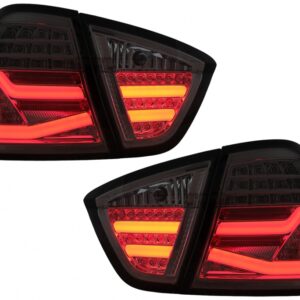LED BAR Taillights suitable for BMW 3 Series E90 Sedan (03.2005-08.2008) Smoke