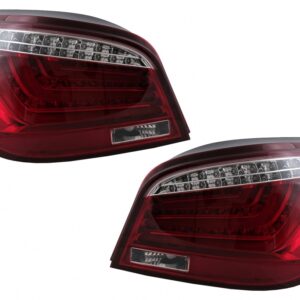 LED Bar Taillights suitable for BMW 5 Series E60 LCI (2007-2010) Red Clear