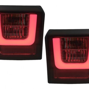 LED Bar Taillights suitable for VW T4 Transporter Caravelle Multivan (1990-2003) Red Smoke