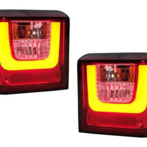 LED Bar Taillights suitable for VW T4 Transporter Caravelle Multivan (1990-2003) Red Clear