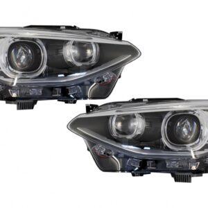 LED DRL Headlights Angel Eye suitable for BMW 1 Series F20 F21 (2011-2014) Black