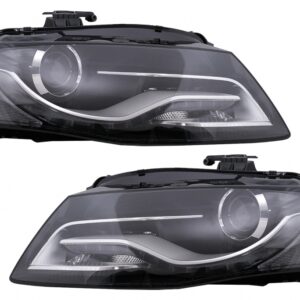 LED DRL Headlights Daytime Running Lights suitable for Audi A4 B8 8K (2009-10.2011) Black