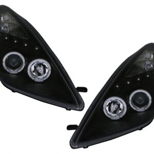 LED DRL Headlights suitable for Toyota Celica T230 (1999-2005) Angel Eyes Black