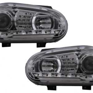 LED DRL Headlights suitable for VW Golf IV 4 (09.1997-09.2003) Chrome