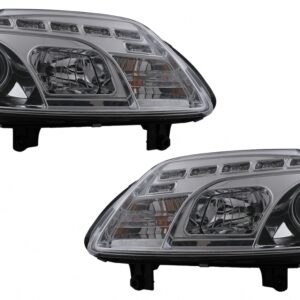 LED DRL Headlights suitable for VW Touran 1T/  Caddy (02.2003-10.2006) Chrome
