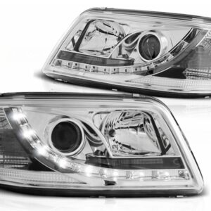 LED DRL Headlights suitable for VW Transporter T5 (04.2003-08.2009) Daylight Chrome