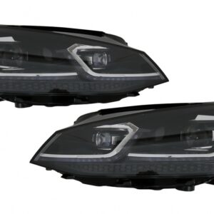 LED Headlights Bi-Xenon Look suitable for VW Golf 7 VII (2012-2017) Facelift G7.5 R Line Design with Sequential Dynamic Turning Lights