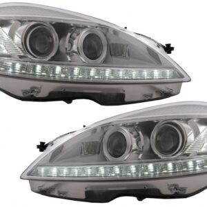 LED Headlights suitable for Mercedes S-Class W221 (2005-2009) Facelift Look LHD
