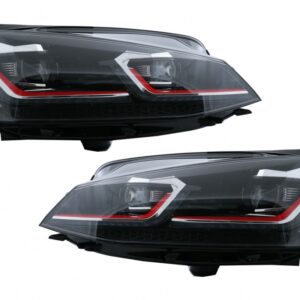 LED Headlights suitable for VW Golf 7.5 VII (2017-Up) GTI Look with Sequential Dynamic Turning Lights