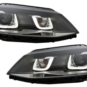 LED Headlights suitable for VW Jetta Mk6 VI (2011-2017) GTI 3D U Bi-Xenon Design