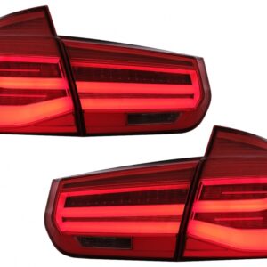 LED Taillights Conversion to LCI Design suitable for BMW 3 Series F30 Pre LCI LCI (2011-2019) Red Clear with Dynamic Sequential Turning Light