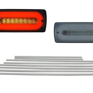 Led Taillights Light Bar Smoke Door Moldings Brushed Aluminum suitable for MERCEDES G-class W463 89-15
