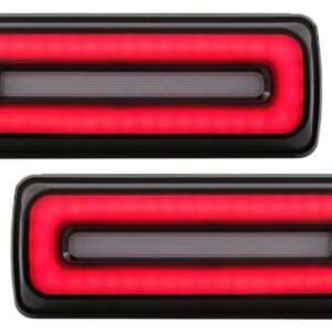 LED Taillights Light Bar suitable for Mercedes G-Class W463 (2008-2017) Facelift 2018 Design Dynamic Sequential Turning Lights Black