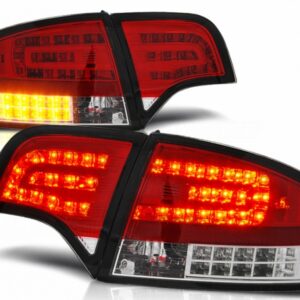 LED Taillights suitable for Audi A4 B7 Sedan 8EC (11.2004-03.2008) Red Clear