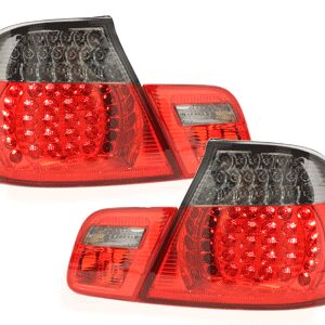 LED Taillights suitable for BMW 3 Series E46 2D Cabrio (2000-2005) Red Smoke