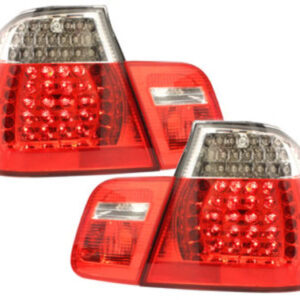 LED Taillights suitable for BMW 3 Series E46 Limousine 4D (1998-2001) Red Crystal