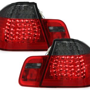 LED Taillights suitable for BMW 3 Series E46 Limousine 4 Doors (1998-2001) Red Smoke