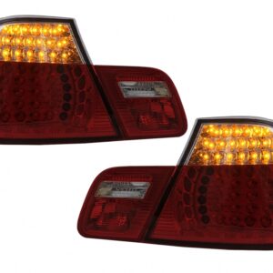 LED Taillights suitable for BMW 3 Series E46 Coupe Non-Facelift (1999-2003) Red Clear