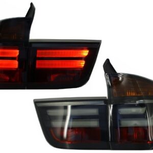 LED Taillights suitable for BMW X5 E70 (2007-2010) Light Bar LCI Facelift Look Smoke