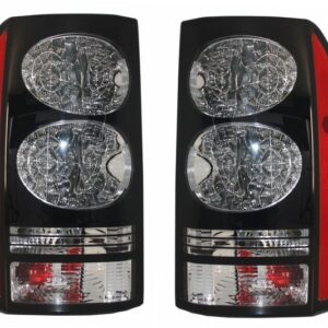 LED Taillights suitable for Land Rover Discovery III 3 & IV 4 (2004-2016) Black Conversion to Facelift Look