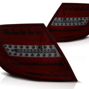 LED Taillights suitable for Mercedes C-Class W204 Sedan (2007-2010) Red Smoke