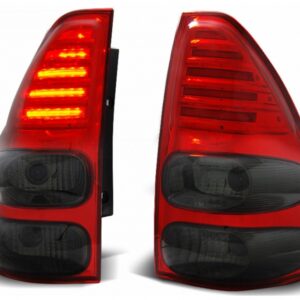LED Taillights suitable for Toyota Land Cruiser FJ120 (2003-2008) Red Smoke