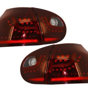 LED Taillights suitable for VW Golf V 5 (2004-2009) Left Hand Drive (LHD) Cherry Red Urban Style
