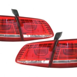 LED Taillights suitable for VW Passat 3C B7 Facelift Sedan (10.2010-10.2014) Red White