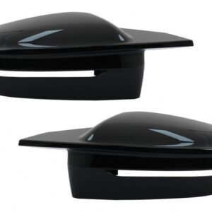 LHD Mirror Covers suitable for BMW 5 Series G30 G31 6 Series G32 GT (2016-2019) 7 Series G11 G12 (2014-2021) 8 Series G14 G15 G16 (2016-2019) Piano Black M Sport Design