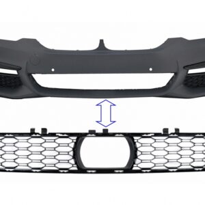 Middle Lower Grille suitable for BMW 5 Series G30 G31 Limousine Touring (2017-2019) M-Tech Design Bumper
