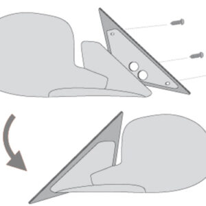 Mirror Adapter Plates suitable for OPEL VECTRA B