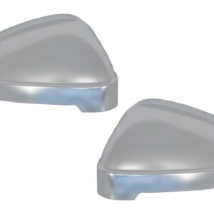Mirror Covers suitable for Audi A4 B9 (2016-) Extinction Aluminium Plated Complete Housing With Side Assist