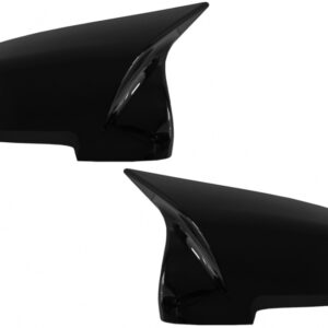 Mirror Covers suitable for BMW 5 Series F10 F11 F07 LCI (2015-2017) 6 Series F06 F12 F13 LCI (2014-2018) 7 Series F01 F02 F03 LCI (2012-2015) Piano Black M Design