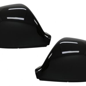 Mirror Covers suitable for VW Amarok (2010-2020) Transporter Multivan T5 Facelift (2010-2015) Transporter T6 (2016-2018) Piano Black