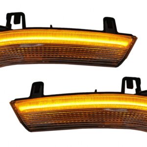 Mirror Dynamic LED Turn Signal suitable for VW Golf 5 Golf 6 Variant Golf Plus (2005-2014) Jetta (2005-2011) Passat B6 3C Sharan (2003-2010) Skoda Superb (2002-2008) Smoke