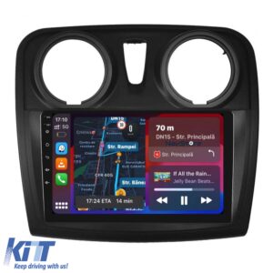 Navigation for Android Dacia Logan Sandero (2012-2020), 9Inch, 2Gb Ram, 64Gb Storage, Carplay