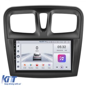 Navigation for Android Dacia Logan Sandero (2012-2020), 9Inch, 4Gb Ram, 64Gb Storage, Bluetooth, Carplay