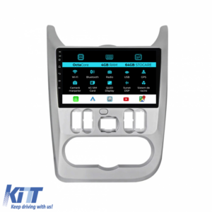 Navigation for Android Dedicated Dacia Logan Duster Sandero (2008-2013), 9Inch, 4Gb Ram, 64Gb Storage, Carplay