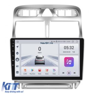 Navigation for Android, Dedicated Peugeot 307 (2000-2013), 9Inch, 4Gb Ram, 64Gb Storage, Bluetooth, WiFi, Carplay
