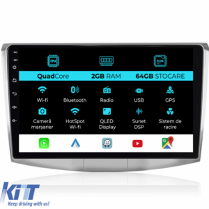 Navigation for Android Dedicated Volkswagen Passat B6, B7, CC (2005 - 2015), 10 Inch, 2GB RAM, 64GB Storage, Carplay
