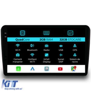 Navigation for Audi A3 8P (2003-2013), 9Inch, 2Gb Ram, 32Gb Storage, Carplay