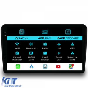 Navigation for Audi A3 8P (2003-2013), 9Inch, 4Gb Ram, 64Gb Storage, Carplay