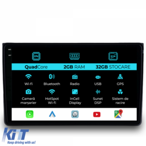 Navigation for Audi A4, (2001-2008), 9 Inch, 2Gb Ram, 32Gb Storage, Carplay