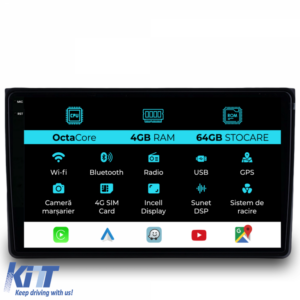 Navigation for Audi A4, (2001-2008), 9 Inch, 4Gb Ram, 64Gb Storage, Carplay