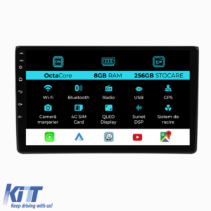 Navigation for Audi A4 (2001 - 2008), 9 Inch, 8Gb Ram, 256Gb storage, Carplay