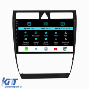 Navigation for Audi A6 C5 (2000-2004), 9 Inch, 2Gb RAM, 64Gb Storage, Carplay